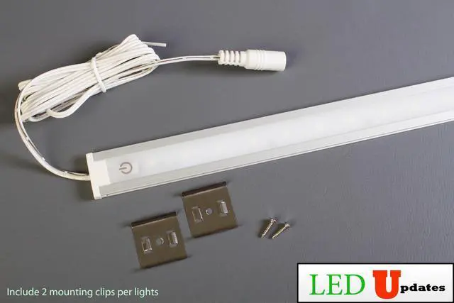 Alt view image 2 of 6 - 2x Professional series Make up Mirror Warm White LED Light for Makeup mirror application dimmer built-in with UL Power Supply