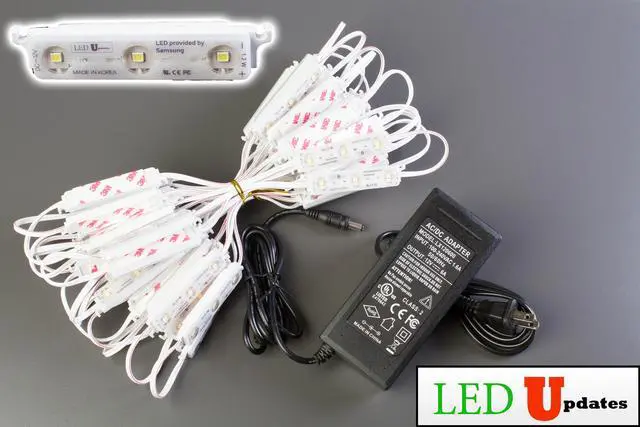 Alt view image 6 of 7 - 25ft SUPER BRIGHT Storefront LED Light K2835 SERIES SAMSUNG LED Chip MODULES with UL listed 12v power supply