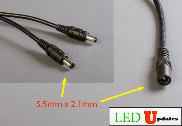 Alt view image 2 of 3 - LEDupdates Heavy Duty 18 AWG Guage SPLITTER CABLE 1 TO 4 DC Plug