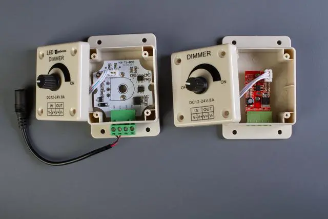 Alt view image 3 of 3 - SINGLE COLOR LED LIGHT Manual DIMMER SWITCH 8A Compatible with 12v 24v Power supply driver AC adapter