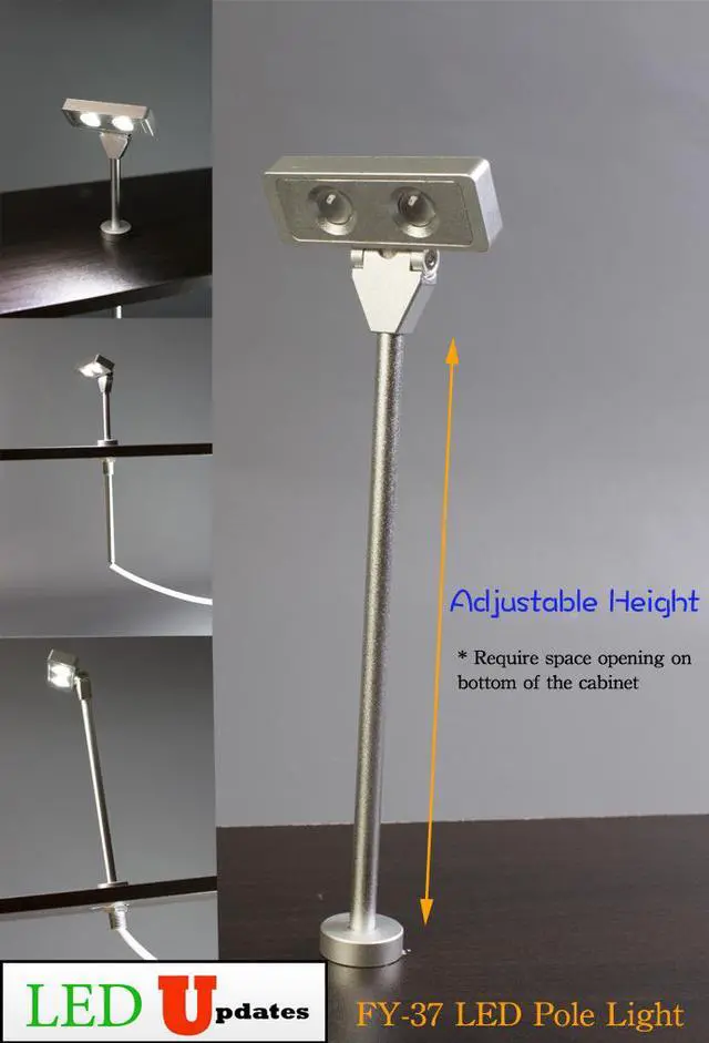 Alt view image 7 of 7 - Set of 2pcs JEWELRY LED POLE LIGHT MODEL FY-37 6000K