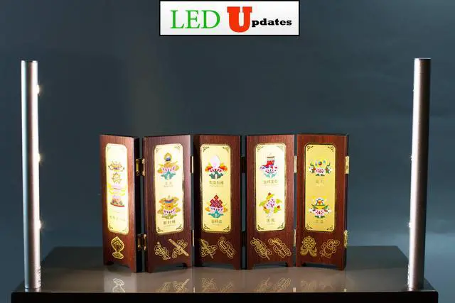 Alt view image 7 of 7 - Set of 2 LED JEWELRY POLE LIGHT FY-34M 8 INCHES 4000K