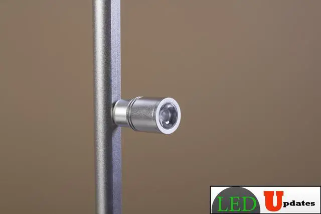 Alt view image 3 of 7 - Set of 2 JEWELRY LED POLE LIGHT MODEL FY-53 SILVER 6000K