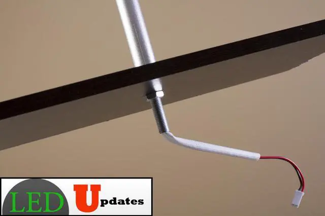 Alt view image 7 of 7 - Set of 2 JEWELRY LED POLE LIGHT MODEL FY-53 SILVER 6000K