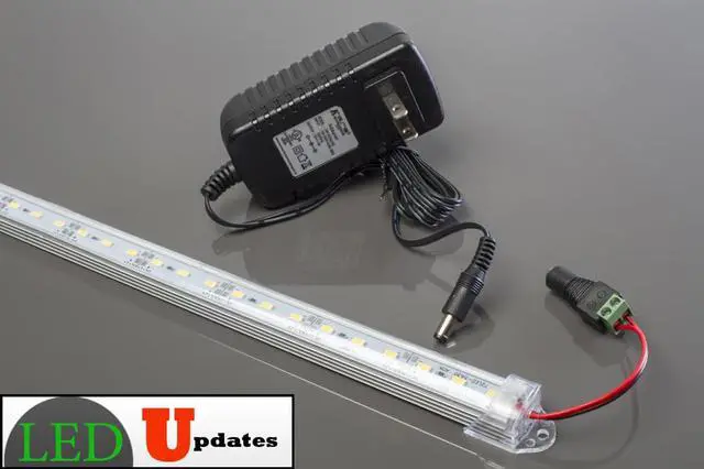 Alt view image 4 of 5 - 20" Under Cabinet LED Light 6000K pure White for showcase and Kitchen counter with UL power supply