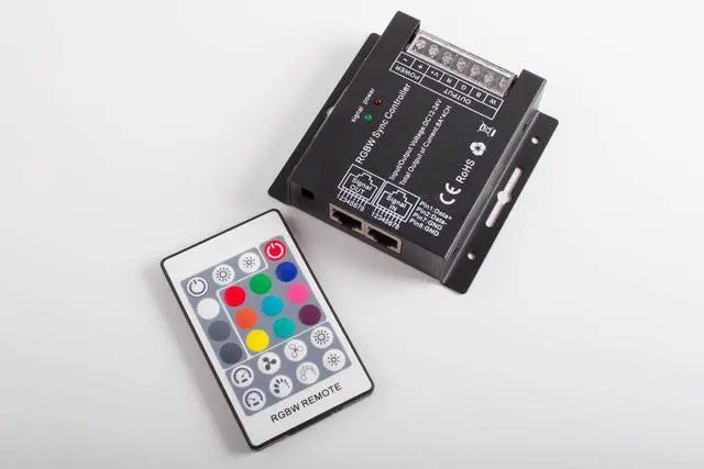Alt view image 2 of 4 - LEDUPDATES Heavy Duty RGBW LED LIGHT CONTROLLER with remote control 4 channel for RGB RGBW LED Light Strip Compatible with 12v 24v Power Supply LED Driver AC adapter