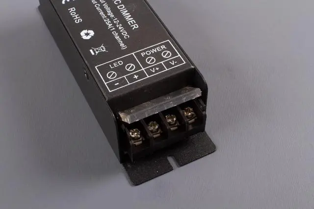 Alt view image 3 of 7 - 12v 24v LED light Flash Function Controller with wireless remote for single color LED light module strip Dimmable 25A