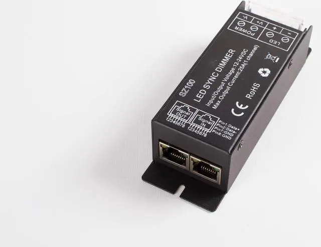 Alt view image 2 of 7 - 12v 24v LED light Flash Function Controller with wireless remote for single color LED light module strip Dimmable 25A