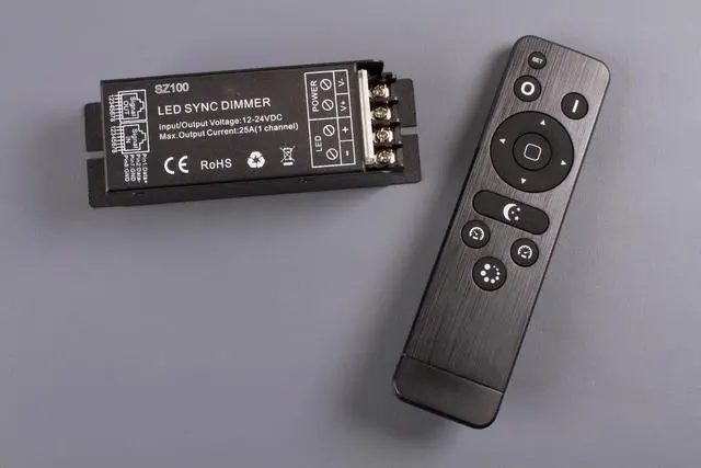 Alt view image 6 of 7 - 12v 24v LED light Flash Function Controller with wireless remote for single color LED light module strip Dimmable 25A