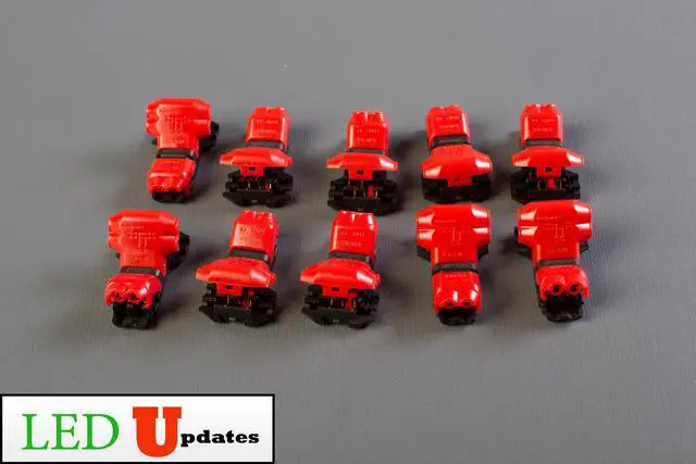 Alt view image 4 of 5 - 10pcs Premium Wire Coupling T Connector for wire 18 Awg to 22 Awg