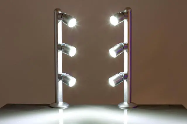 Alt view image 5 of 5 - JEWELRY LED POLE LIGHT MODEL FY-53M 8 INCHES SILVER 6000K