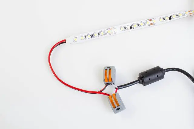 Alt view image 4 of 5 - LEDUPDATES 95 CRI LED Strip Light 600 LED chip per roll Highest Brightness 2835 LED chip with 24v UL Listed Power Supply (3000K Warm White)