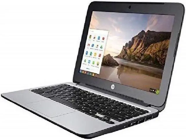 Alt view image 3 of 3 - HP Chromebook 11 G4 11.6-in Laptop - Intel Celeron N2840 2.16 GHz 4GB 16GB eMMC Chrome OS - Bluetooth, Webcam