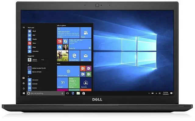 Main image of Dell Latitude 7480 14.0-in Laptop - Intel Core i5 6300U 6th Gen 2.40 GHz 8GB 256GB SSD Windows 10 Pro 64-Bit - Bluetooth, Webcam