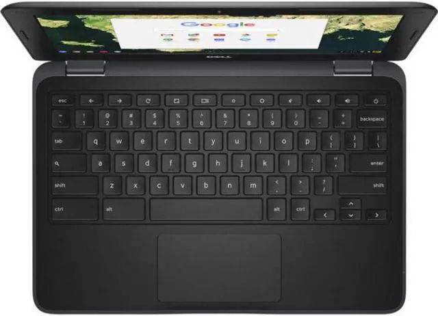 Alt view image 2 of 5 - Dell Chromebook 11 3180 11.6-in Laptop - Intel Celeron N3060 1.60 GHz 4GB 16GB eMMC Chrome OS