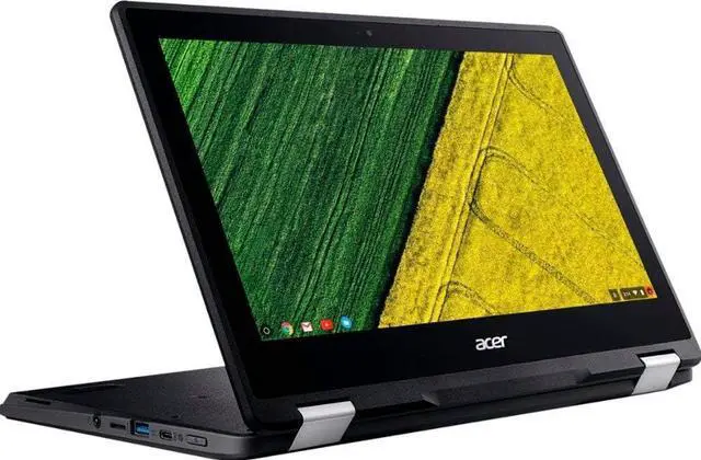 Alt view image 2 of 5 - Acer Chromebook Spin 11 R751TN C5P3 N16Q14 11.6" Intel Celeron N3350 1.1Ghz - Webcam - Wifi - Bluetooth - Black - HD: 32GB - RAM: 4GB