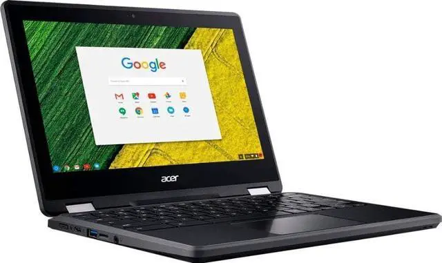 Alt view image 5 of 5 - Acer Chromebook Spin 11 R751TN C5P3 N16Q14 11.6" Intel Celeron N3350 1.1Ghz - Webcam - Wifi - Bluetooth - Black - HD: 32GB - RAM: 4GB