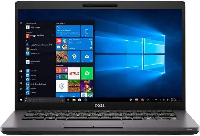 Main image of Dell Latitude 5400 14.0" - Intel Core i5-8365U 1.60GHz, 16GB RAM, PCIe M.2M 256GB SSD, Windows 10 Pro 64-Bit - Webcam - Bluetooth