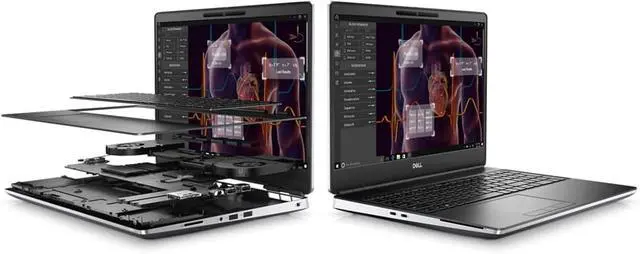 Alt view image 3 of 7 - Dell Precision 7550 15.6" FHD Widescreen Intel Xeon W-10855M 2.80GHz,  64GB RAM, 2TB SSD - Nvidia Quadro RTX 3000 - Optical Drive: Not Applicable - Webcam - Smartcardreader - Bluetooth - Wifi - Window