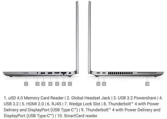 Alt view image 6 of 7 - Dell Latitude 5420 14.0" FHD - Intel Core i5-1145G7 2.60GHz, 16GB RAM, PCIe M.2 M 512GB SSD, Windows 11 Pro 64-Bit - Webcam - Bluetooth