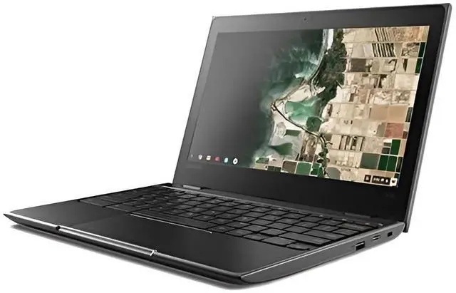 Alt view image 3 of 5 - Lenovo Chromebook 100e 81ER0002US 11.6" - Intel Celeron N3350 1.10GHz, 4GB RAM, Flash Embedded 32GB eMMC, No Optical, Chrome OS - Webcam - Bluetooth
