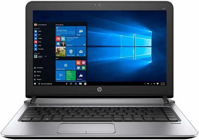 Main image of HP PROBOOK 430 G3 13.2" INTEL CORE I5-6200U 2.30 GHZ - 16GB RAM, 256GB SSD - Fingerprint Reader, Webcam, Bluetooth - Windows 10 Pro