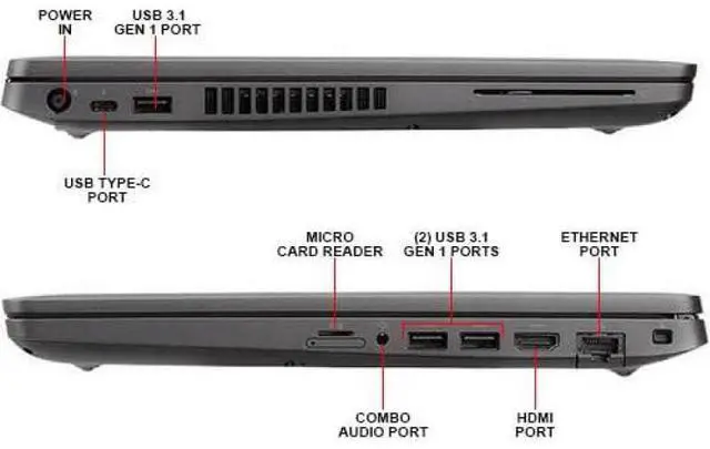 Alt view image 4 of 7 - Grade C Scratch and Dent - DELL LATITUDE 5400 14.0" FHD INTEL CORE I5-8365U 1.60 GHZ - 16GB RAM, 256GB SSD - Touchscreen, Backlit Keyboard, Smartcard Reader, Webcam, Bluetooth - Windows 11 Pro