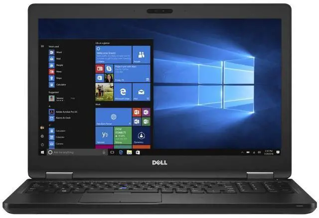 Main image of DELL LATITUDE 5580 15.5" FHD INTEL CORE I5-7300U 2.60 GHZ - 16GB RAM, 256GB SSD - Backlit Keyboard, Fingerprint Reader, Smartcard Reader, Webcam, Bluetooth - Windows 10 Pro