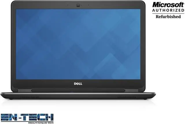 Main image of Dell Latitude E7440 14.0" Refurb Laptop - Intel Core i7 4600U 4th Gen 2.1 GHz 8GB SODIMM DDR3L SATA mSATA 128GB SSD Windows 10 Pro - Wifi, Webcam
