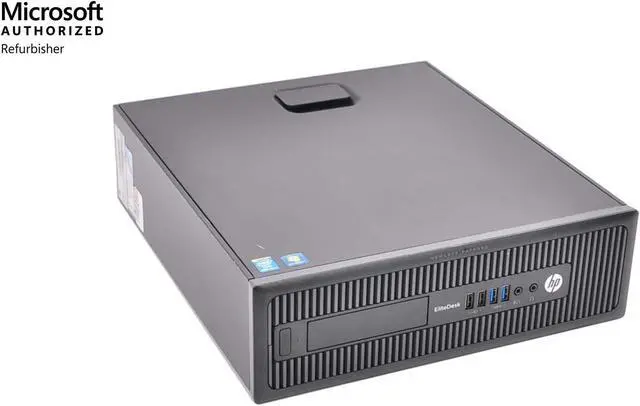 Main image of HP Elitedesk 800 G1 SFF PC - Intel Core i5 4570 4th Gen 3.2 GHz 8GB 128GB SSD DVD-ROM Windows 10 Pro 64-Bit