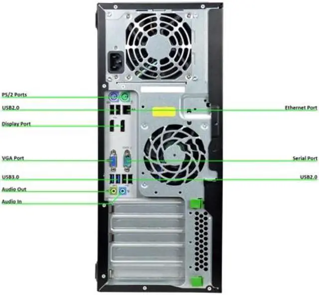 Alt view image 3 of 7 - HP Elitedesk 800 G1 TOW Standard PC - Intel Core i5 4570 4th Gen 3.2 GHz 8GB DIMM DDR3 SATA 3.5" 500GB DVD-RW Windows 10 Pro 64-Bit