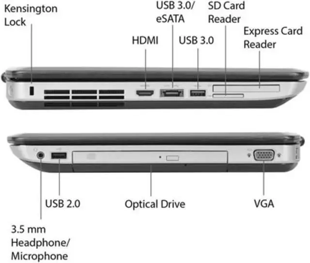 Alt view image 2 of 4 - Dell Latitude E5430 14.0" Laptop - Intel Core i5 3210M 3rd Gen 2.5 GHz 8GB 500GB HDD DVD-ROM Windows 10 Home 64-Bit - Webcam
