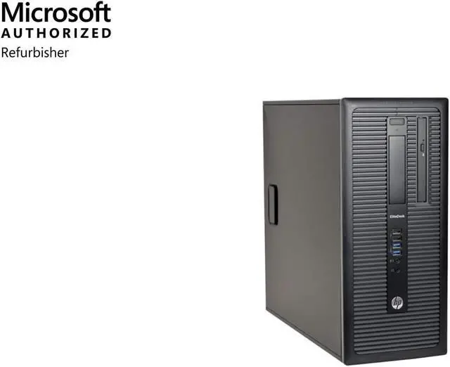Alt view image 4 of 7 - HP Elitedesk 800 G1 TOW Standard PC - Intel Core i5 4570 4th Gen 3.2 GHz 8GB DIMM DDR3 SATA 3.5" 500GB DVD-RW Windows 10 Pro 64-Bit