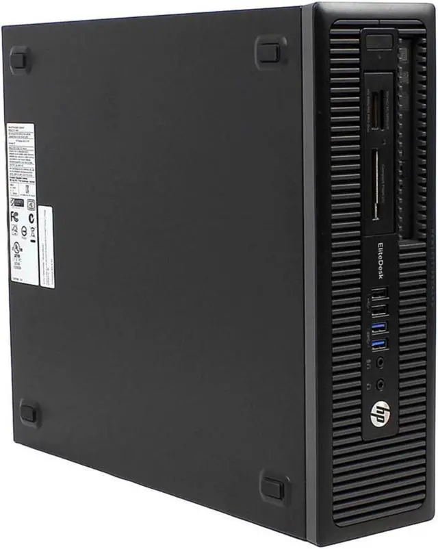 Alt view image 2 of 7 - HP EliteDesk 800 G1 SFF PC - Intel Core i5 4570 4th Gen 3.20 GHz 8GB 500GB HDD DVD-RW Windows 10 Pro 64-Bit