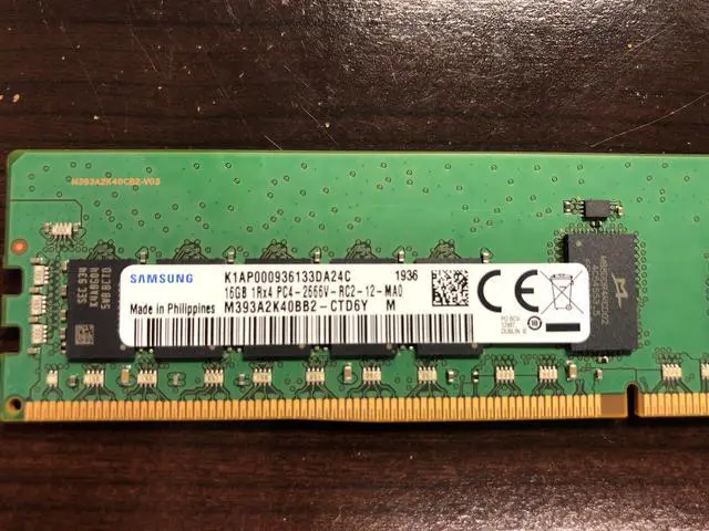 Alt view image 3 of 4 - Samsung M393A2K40BB2-CTD 16GB DDR4-2666 LP ECC REG DIMM