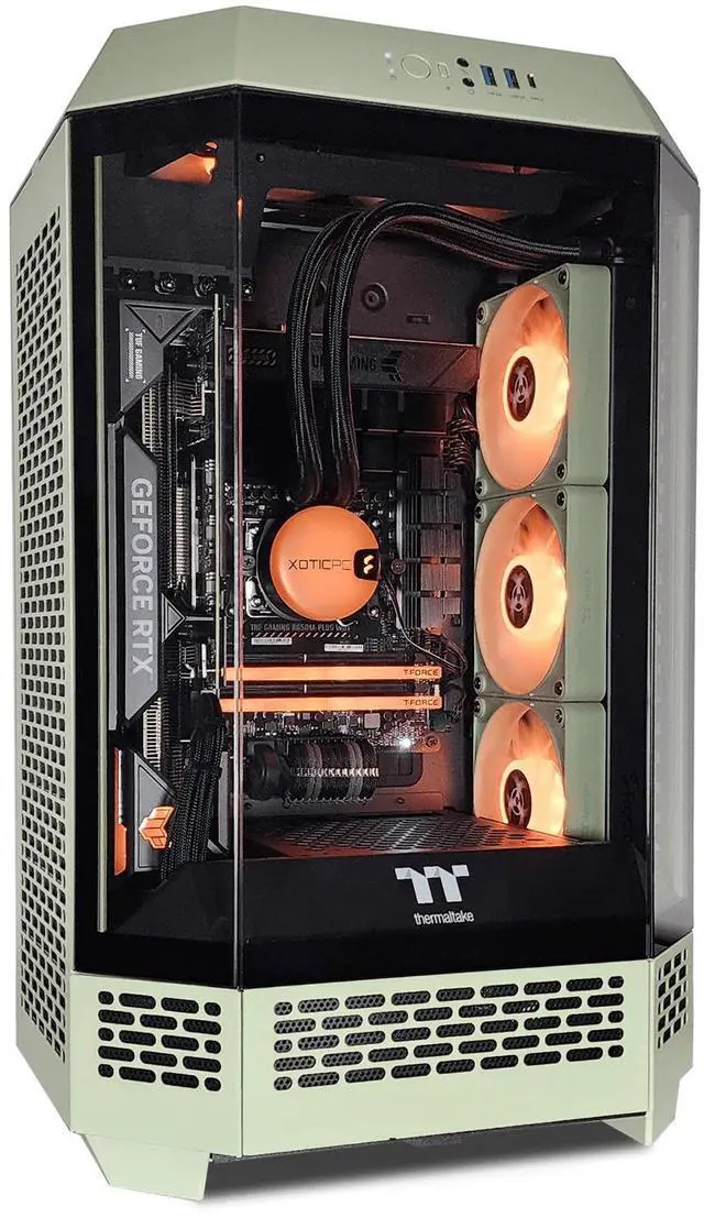 Main image of XPC Biohazard Tower Extreme Gaming Desktop, AMD Ryzen 7 9700X 3.8GHz (5.5GHz Turbo Boost), RTX 5070 12GB, 2TB NVMe SSD, 32GB DDR5 RAM, 750W Gold PSU, Win 11