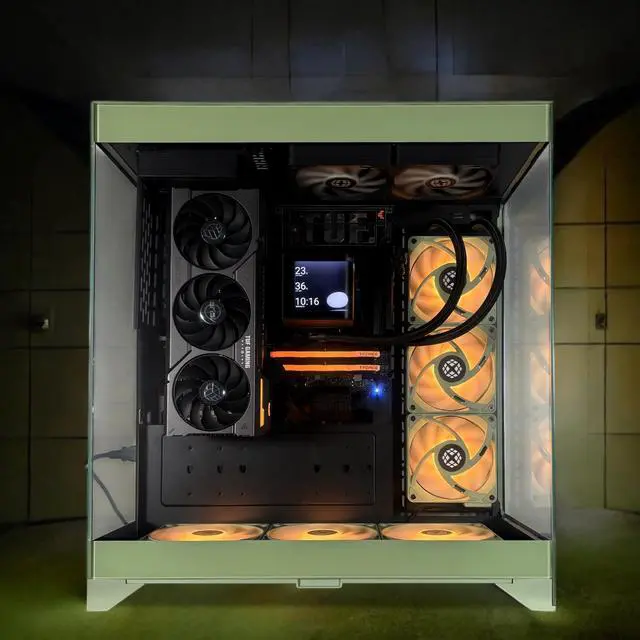 Alt view image 2 of 7 - XPC CTE E550 Biohazard Extreme Gaming Desktop, AMD Ryzen 7 9700X 3.8GHz (5.5GHz Turbo Boost), RTX 5070 12GB, 2TB NVMe SSD, 32GB DDR5 RAM, 750W Gold PSU, Win 11