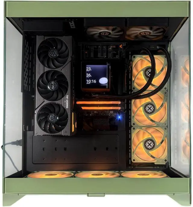 Alt view image 3 of 7 - XPC CTE E550 Biohazard Extreme Gaming Desktop, AMD Ryzen 7 9700X 3.8GHz (5.5GHz Turbo Boost), RTX 5070 12GB, 2TB NVMe SSD, 32GB DDR5 RAM, 750W Gold PSU, Win 11