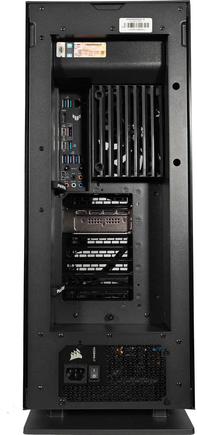 Alt view image 5 of 6 - XPC Evolv X2 Extreme Gaming Desktop, AMD Ryzen 7 9700X 3.8GHz (5.5GHz Turbo Boost), RTX 5070 Ti 16GB, 2TB NVMe SSD, 32GB DDR5 RAM, 850W Gold PSU, Win 11