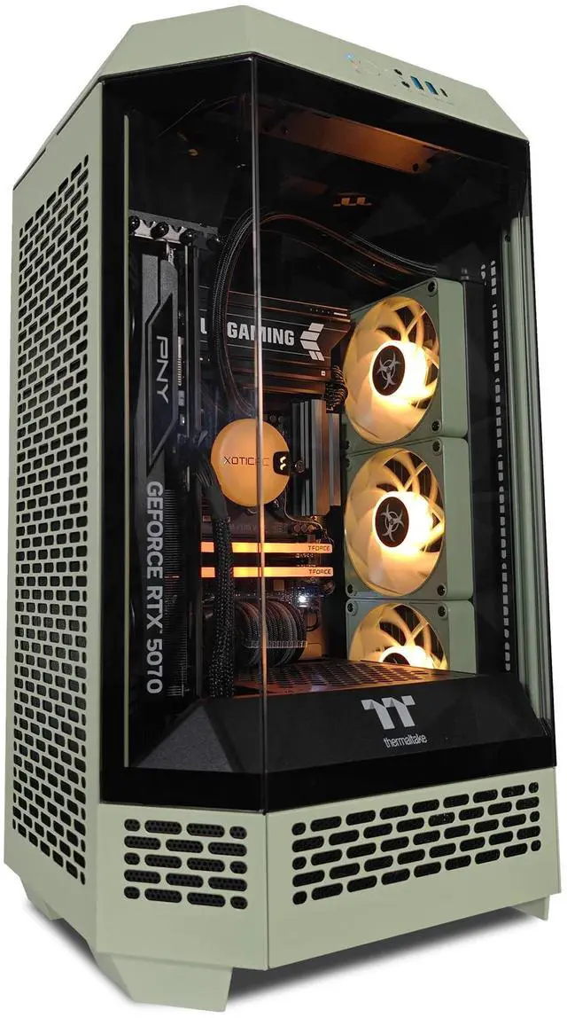 Alt view image 3 of 7 - XPC Biohazard Tower Extreme Gaming Desktop, AMD Ryzen 7 9700X 3.8GHz (5.5GHz Turbo Boost), RTX 5070 12GB, 2TB NVMe SSD, 32GB DDR5 RAM, 750W Gold PSU, Win 11