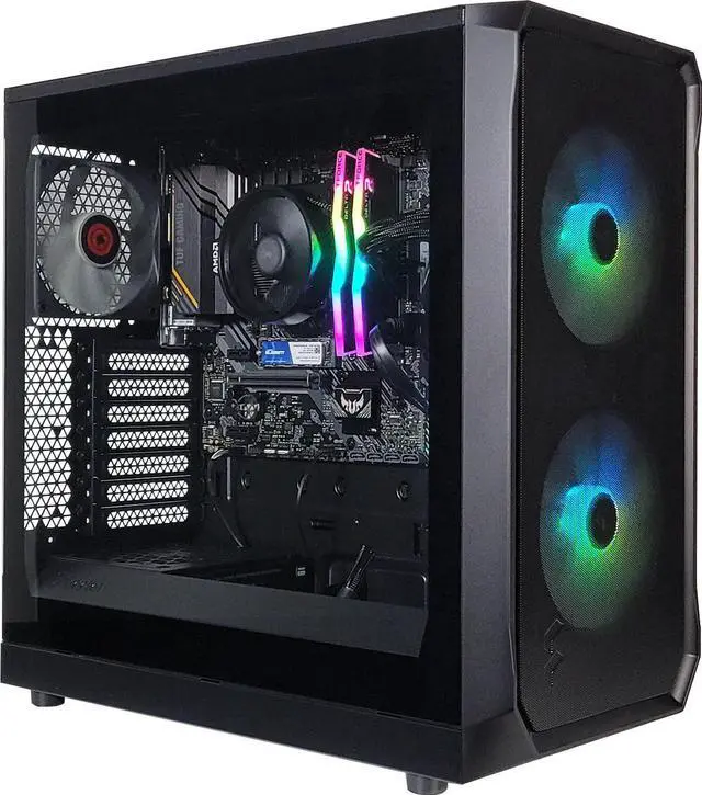 Alt view image 4 of 5 - XPC Focus Optimal Gaming Desktop, AMD Ryzen 5 5600GT 3.6GHz (4.6GHz Turbo Boost), 500GB NVMe SSD, 16GB DDR4 RAM, 750W Gold PSU, Win 11