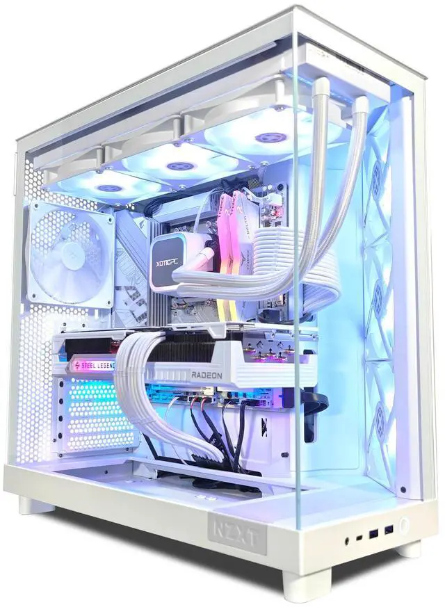 Main image of XPC H6 Ghost Prime Gaming Desktop, AMD Ryzen 7 9800X3D 4.7GHz (5.2GHz Turbo Boost), Radeon RX 9070 XT 16GB, 2TB NVMe SSD, 32GB DDR5 RAM, 850W Gold PSU, Win 11