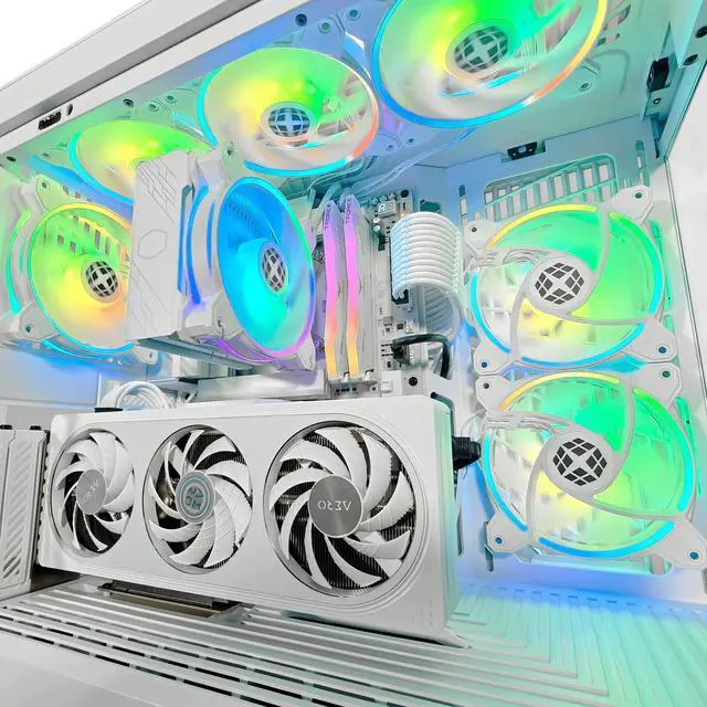 Alt view image 6 of 7 - Y40 Snow White Ghost Intel Ready to Ship