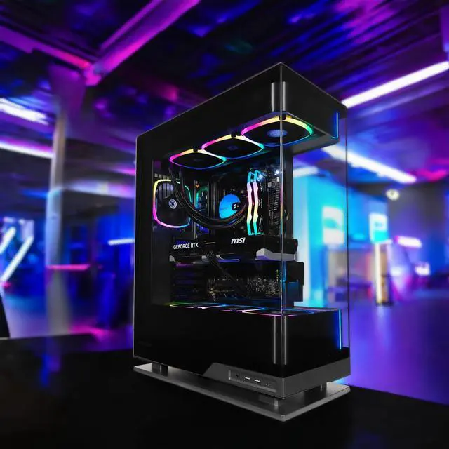 Alt view image 7 of 7 - XPC Evolv X2 Extreme Gaming Desktop, AMD Ryzen 7 9700X 3.8GHz (5.5GHz Turbo Boost), RTX 5070 Ti 16GB, 2TB NVMe SSD, 32GB DDR5 RAM, 850W Gold PSU, Win 11