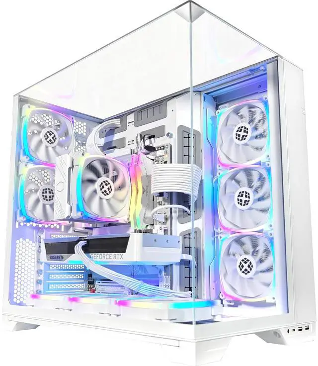 Alt view image 5 of 7 - XPC Vision Ghost Extreme Gaming Desktop, Intel Core Ultra 7 265K 3.9GHz (5.5GHz Turbo Boost), RTX 5070 12GB, 2TB NVMe SSD, 32GB DDR5 RAM, 750W Gold PSU, Win 11