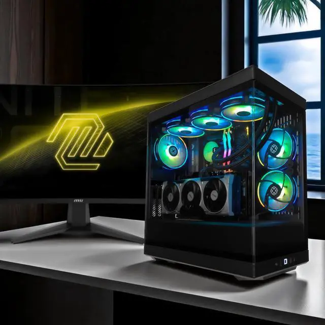 Alt view image 2 of 7 - XPC Y40 Extreme Gaming Desktop, Intel Core Ultra 7 265K 3.9GHz (5.5GHz Turbo Boost), RTX 5070 Ti 16GB, 2TB NVMe SSD, 32GB DDR5 RAM, 850W Gold PSU, Win 11