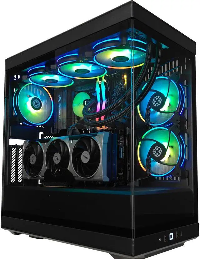 Alt view image 6 of 7 - XPC Y40 Extreme Gaming Desktop, Intel Core Ultra 7 265K 3.9GHz (5.5GHz Turbo Boost), RTX 5070 Ti 16GB, 2TB NVMe SSD, 32GB DDR5 RAM, 850W Gold PSU, Win 11