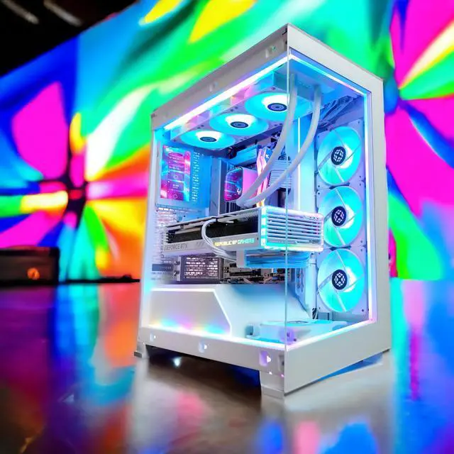 Alt view image 3 of 3 - XPC NV5 Ghost Ultimate Gaming Desktop, AMD Ryzen 7 9700X 3.8GHz (5.5GHz Turbo Boost), RTX 5080 16GB, 2TB NVMe SSD, 32GB DDR5 RAM, 850W Gold PSU, Win 11