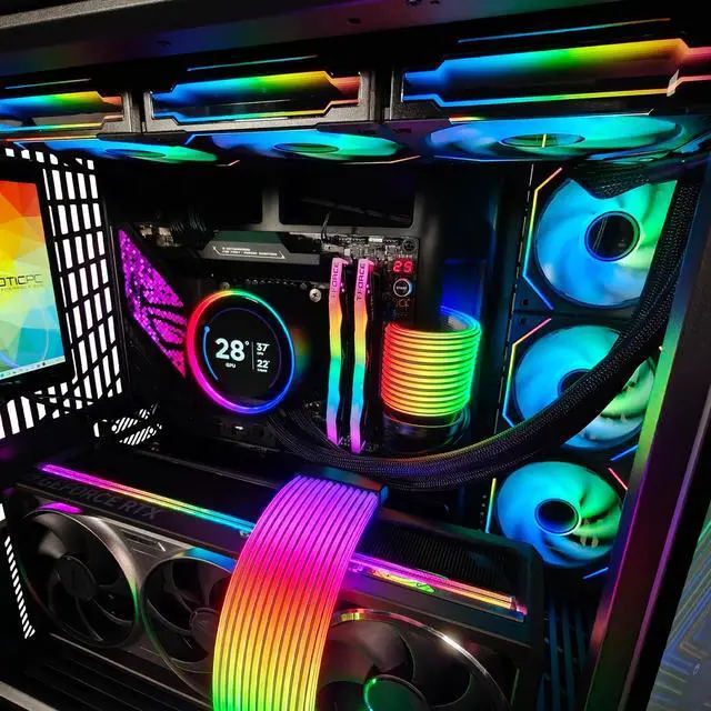 Alt view image 6 of 7 - XPC Y70 Ultimate X Gaming Desktop, Intel Core Ultra 7 265K 3.9GHz (5.5GHz Turbo Boost), RTX 5080 16GB, 2TB NVMe SSD, 32GB DDR5 RAM, 850W Gold PSU, Win 11