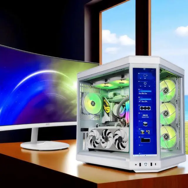 Alt view image 2 of 7 - XPC Y70 Ultimate Ghost Gaming Desktop, Intel Core Ultra 9 285K 3.7GHz (5.7GHz Turbo Boost) RTX 5080 16GB, 2TB NVMe SSD, 32GB DDR5 RAM, 850W Gold PSU, Win 11